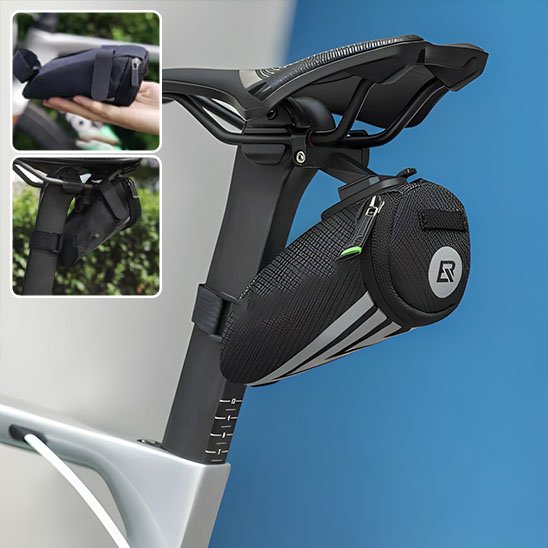 sacoche de selle avec fermeture eclaire arriere