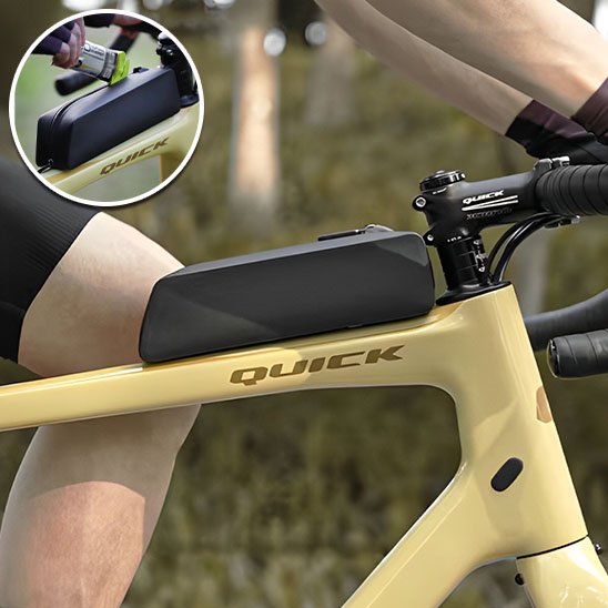 sacoche velo cadre noire ressemblant etuie crayon