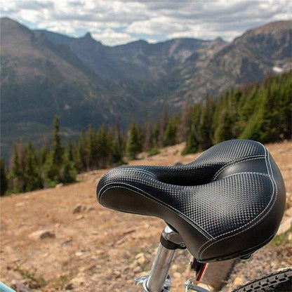 Selle velo confort a ressorts noire