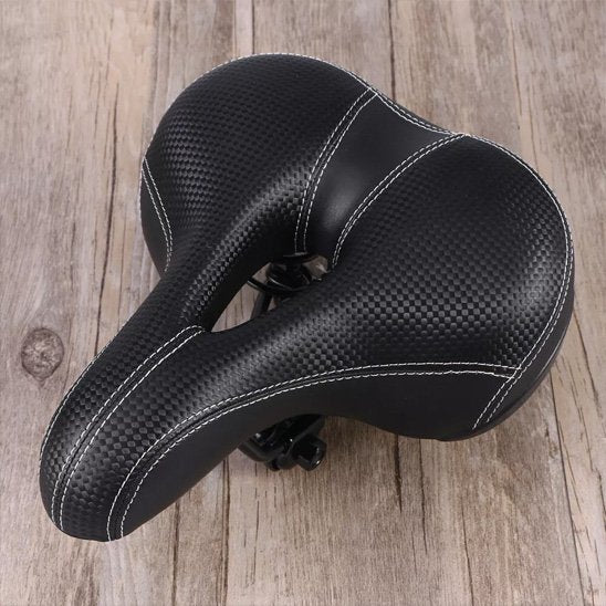 Selle velo confort large noire