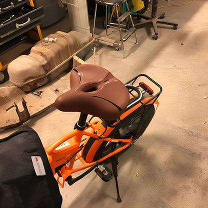 Selle velo marron ultra large