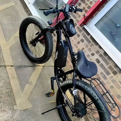 Selle velo noire extra large papillon