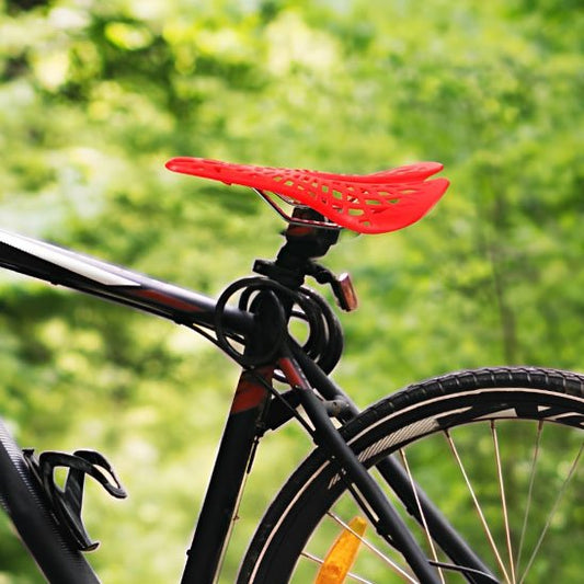 Selle velo polymère rouge