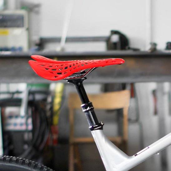 Selle velo ultra légère rouge