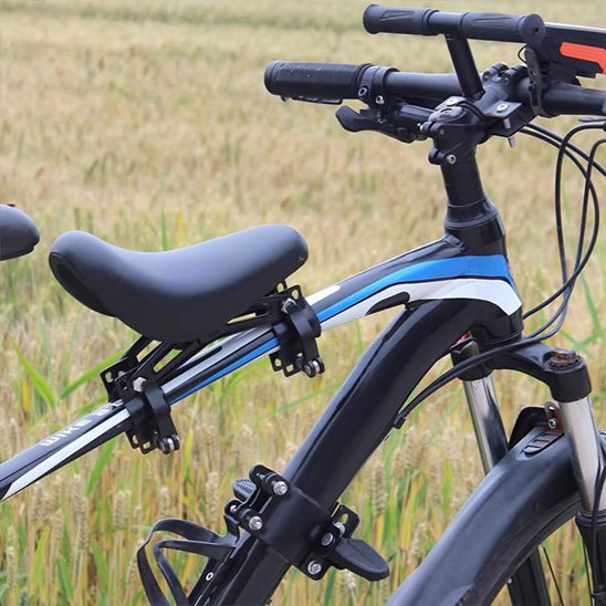 Siege enfant velo avec guidon et pedalier