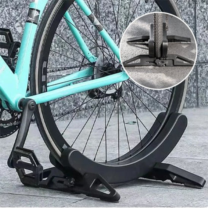 suppor velo sol interieur exterieur noir retenant roue arriere velo