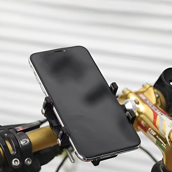 support tel velo route noir