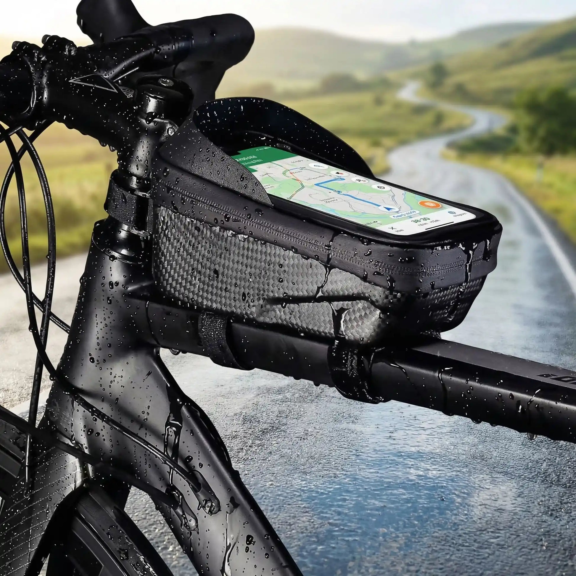 support tel vélo route imperméable résistance pluie