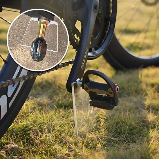 support velo interieur exterieur portatif bequille minimaliste transparent