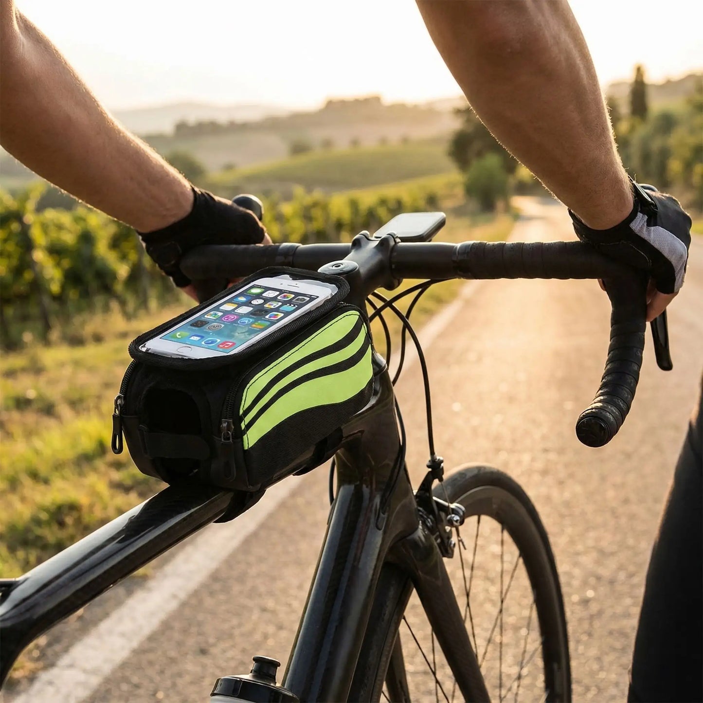Support telephone velo de route | Sac de tube