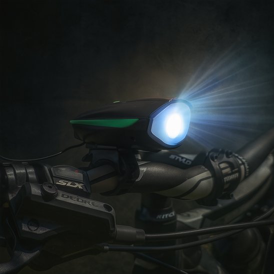 vélo éclairage élevé