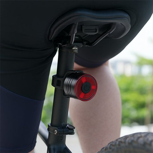 vélo éclairage rond rouge