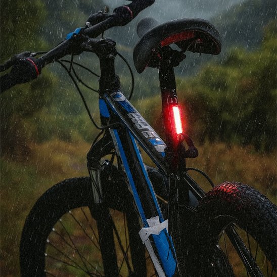 vélo éclairage rouge signalisation