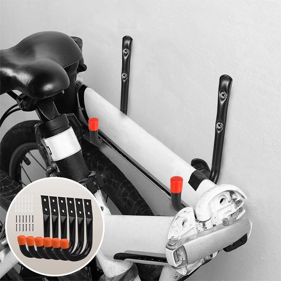 velo pliable installer sur mur blanc par support mural pour velo