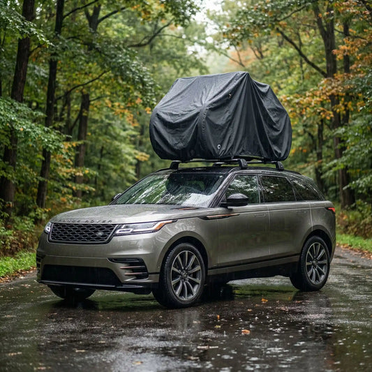 vus foret pluie vélos toit protégé housse de vélo